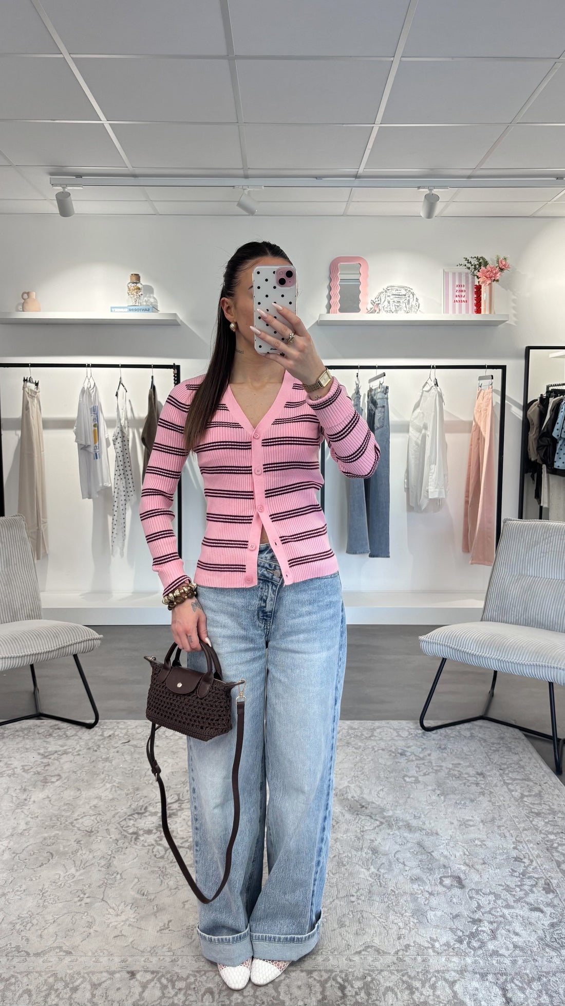 Gilet Anaé - Rose/Bordeaux